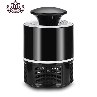 封后灭蚊灯家用室内捕蚊灭蝇婴儿孕妇静音无辐射物理吸入式器365黑色USB+插头