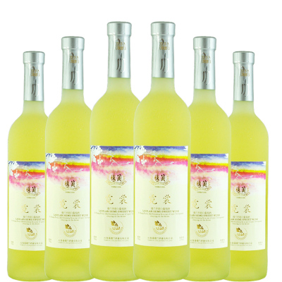 楼兰霓裳半甜白葡萄酒750ml*6瓶整箱中国酒庄酒新疆吐鲁番白葡萄酒