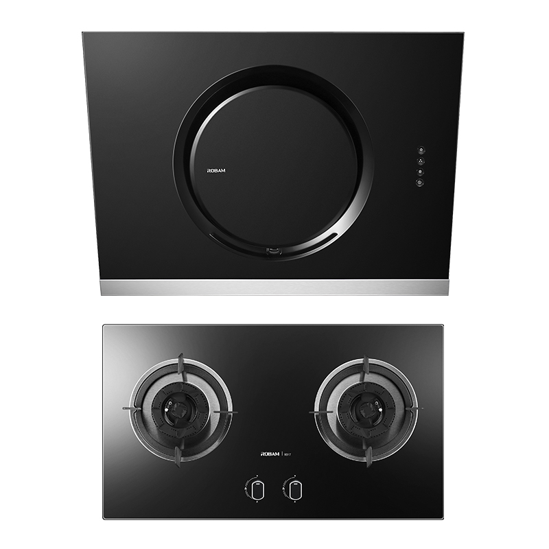 老板(ROBAM)17.5立方侧吸式大吸力油烟机燃气灶烟灶套餐CXW-200-21A5+9B17 台嵌两用