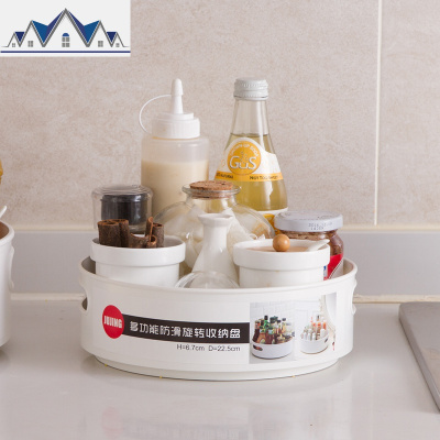 旋转式调味料置物架厨房用品家用大全调料架储物桌面收纳架 三维工匠