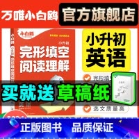 英语[完形阅读+词汇]❤2本套装 小学通用 [正版]2024万唯小学英语阅读理解完形填空四年级五年级六年级小升初强化组合