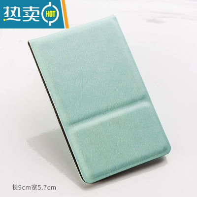 敬平摔不碎的不锈钢化妆镜 多色简约 随身便携创意折叠镜 迷你小镜子 蓝se[折叠款]0652-5便携式用镜