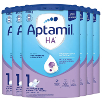 [6罐装]Aptamil德国原装进口爱他美HA适度水解1段0-6个月婴儿配方奶粉800g