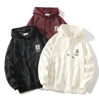 男士连帽卫衣春秋新款美式潮牌男装潮流长袖上衣百搭休闲情侣卫衣