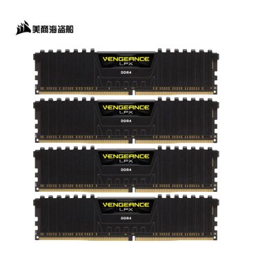 美商海盗船(USCORSAIR)32GB(8G×4连号)DDR43200台式机内存条复仇者LPX系列四通道