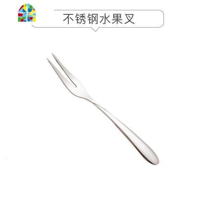 大号透明玻璃碗套装家用可爱ins耐热创意餐具水果沙拉洗菜盆盘子 FENGHOU GA112不锈钢二齿水果叉