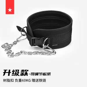劳拉之星LS0841引体向上负重腰带腰部力量训练加粗铁链双杠