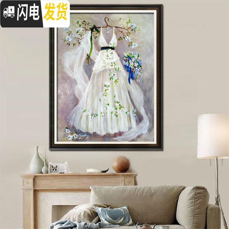 三维工匠十字绣2019新款绣客厅梦中的婚礼5D卧室贴满砖自己 炫彩魔方+点钻[70*80厘米]多送钻量30满钻全贴