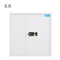 文灵钢制密码文件柜保险柜铁皮资料柜单节白色指纹锁420*900*900