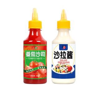 番茄酱沙拉酱黑胡椒酱甜辣酱组合手抓饼酱料沙司批发