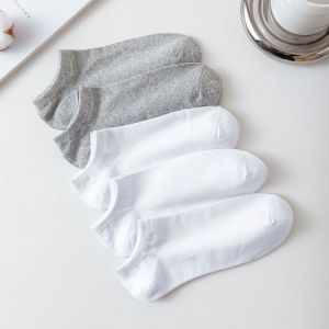 袜子男士夏季薄款短袜船袜夏天纯色吸汗透气