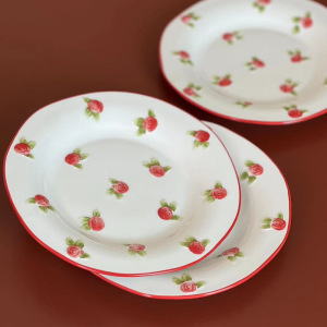 梵澜狸浮雕玫瑰餐盘TA88 个