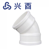 兴酉 PVC-U 45度弯头 50 个