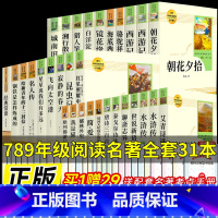 [全套31册]初中七八九必读选读全套 [正版]初中名著必读十二本课外阅读书籍七八九年级上册下册原著人教版朝花夕拾西游记红