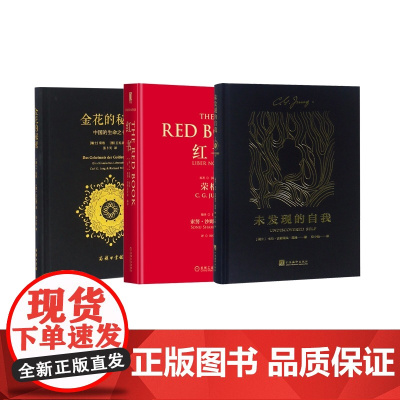 荣格作品集全套3册 未发现的自我+红书+金花的秘密-中国的生命之书 梦境灵魔与精神追寻历程 精神分析心理学理论手稿 心理