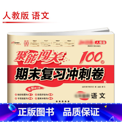 [人教版]语文 国一下 [正版]聚能闯关初中期末复习冲刺卷100分国一上册试卷测试卷全套八九年级上下册初一二三语文数学英