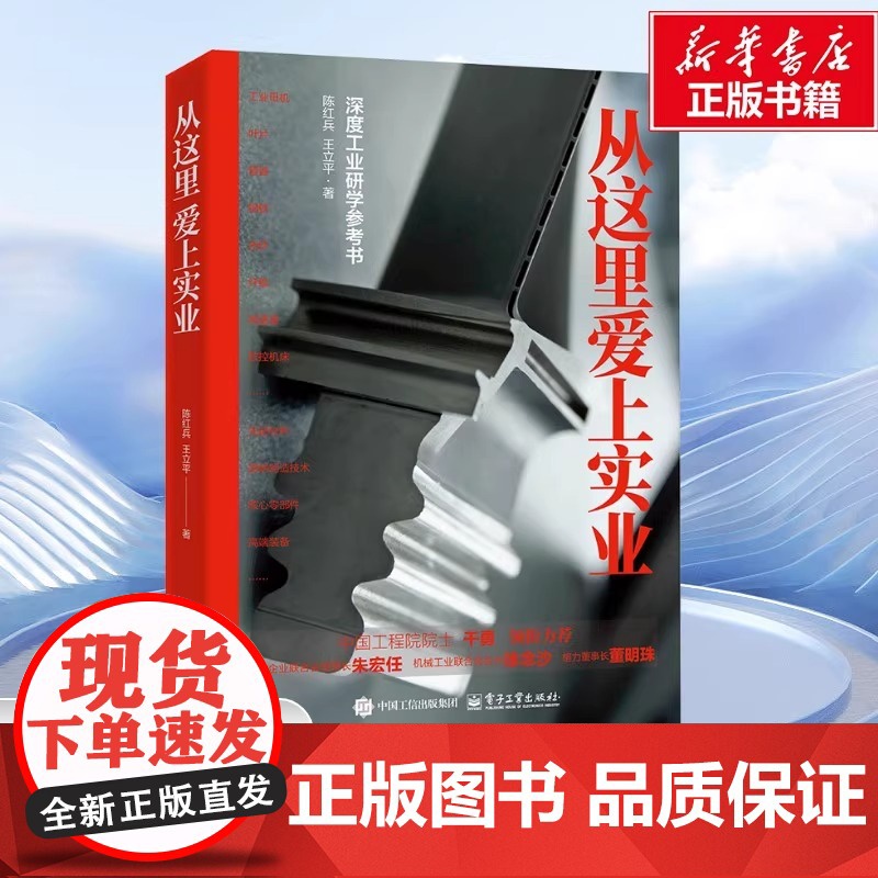 [2025新书]从这里 爱上实业 陈红兵 王立平 深度工业研学参考书 工业制造之美 工业制造故事 实业背后演绎的传奇美妙