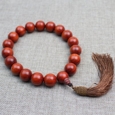 厂家批量发天然巴西红花梨红木车挂手持珠提珠念珠佛珠手链便宜卖送女朋友老婆情人节七夕生日礼物