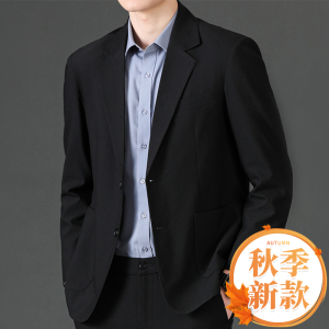 啄木鸟西服套装男士冬装结婚礼服2025秋冬新款加绒加厚西装外套K