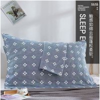 采馨 全棉纱布枕巾 纯棉简约枕头巾 50cm*75cm 条