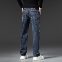 常规加绒可选男士冬季牛仔裤新款宽松弹力百搭时尚轻奢直筒裤