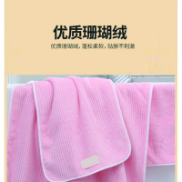 成龙CLMJ-2 35*75cm 75g 珊瑚绒涤棉 抹布 (计价单位:块) 粉色