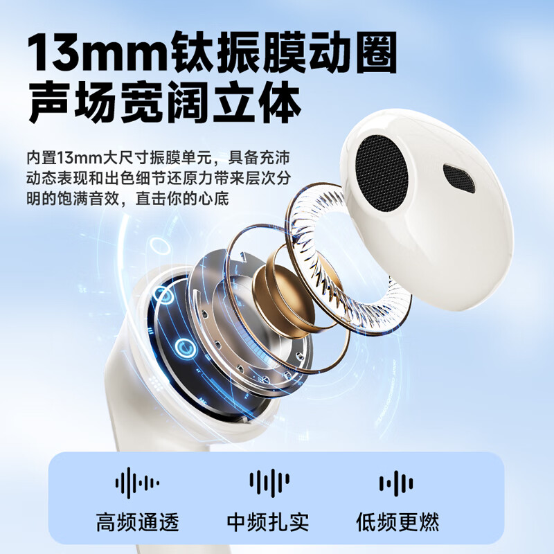 飞利浦(PHILIPS)TAT1199 半入耳式真无线蓝牙耳机
