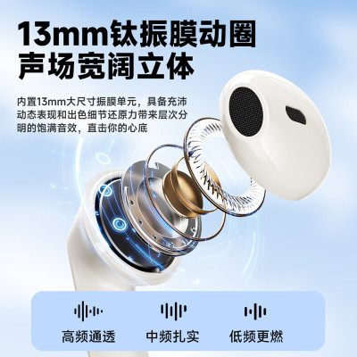 飞利浦(PHILIPS)TAT1199 半入耳式真无线蓝牙耳机