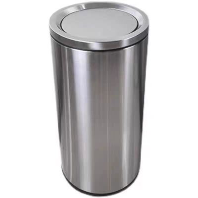 德力彩 不锈钢垃圾桶 48cm*83cm翻盖 个