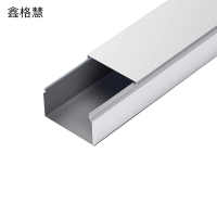 鑫格慧 铝合金线槽明装方形外开穿线槽外盖式布线槽 70*25mm 米