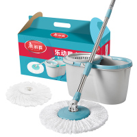 美丽雅不锈钢旋转拖把超细纤维拖把头国产高效清洁旋转设计