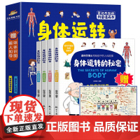 身体运转的秘密全套4册 我们的身体 绘本6-14岁儿童故事书揭秘人体 认识我们的身体科普书籍漫画版百科书籍写给孩子的人体