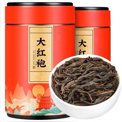 福岗大红袍茶叶武夷岩茶肉桂茶武夷山茶叶散装乌龙茶罐装礼盒装100克