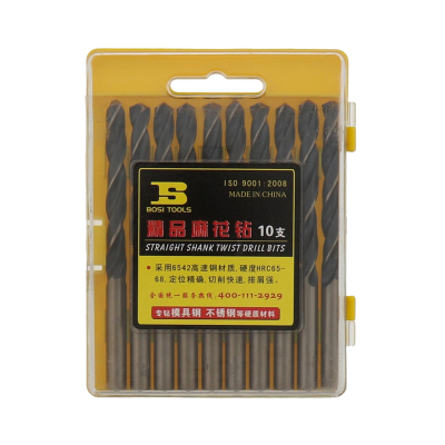 波斯(BOSI) 荧光系列精品麻花钻 8.2mm 盒