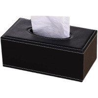 历途科技皮革纸巾盒黑色18*11*7cm 个