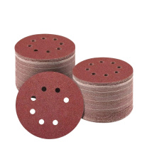 铁洋 背绒砂纸片 植绒砂纸片 5寸125mm8孔1200目红砂 片