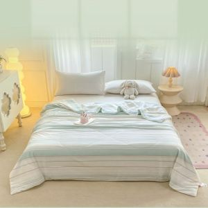 万全方位 WQFW-8001 被子-欣然 180*210cm 蓝白条纹(单位:件)