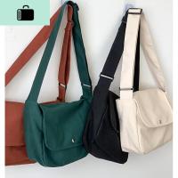帆布包女单肩原宿ulzzang帆布袋学生包韩版百搭简约ins斜挎包休闲NEW LAKE女士单肩包