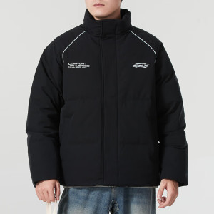 斯凯奇(SKECHERS)男装女装新款情侣款羽绒服户外防寒保暖立领外套P424U041-0018 ZP