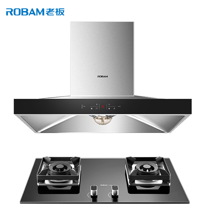 老板(robam)欧式油烟机灶具套餐67a7 56b0抽油烟机燃气灶(天然气)抽