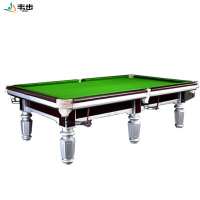 韦步Q7银腿台球桌 标准黑八球台 美式成人家用台球桌