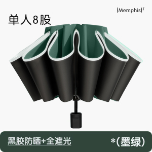 156骨渐变折叠全自动晴雨伞双人伞韩版晴雨两用防晒遮阳太阳伞防紫外线