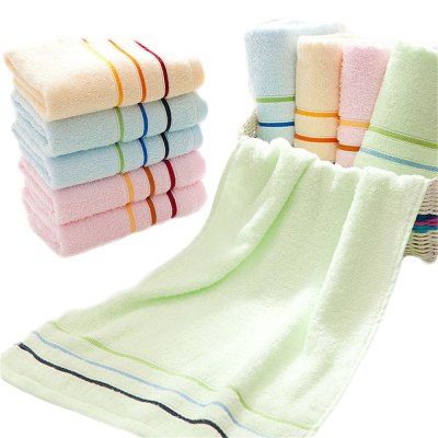 洁丽雅grace纯棉新疆棉柔软毛巾三条装红蓝绿6443图片色74*33