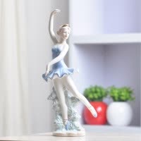 欧式西洋美女创意人物摆件陶瓷工艺品现代家居客厅摆设卧室装饰品 三维工匠 070