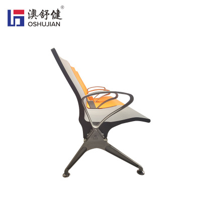 澳舒健PU机场椅银行机场椅子医院候诊等候联排候车连椅 SJ9077GC四人位 1张