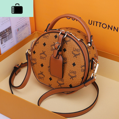 皮圆饼包包女2020新款潮时尚可爱手提圆形包百搭单肩斜挎小包夏NEW LAKE女士手提包