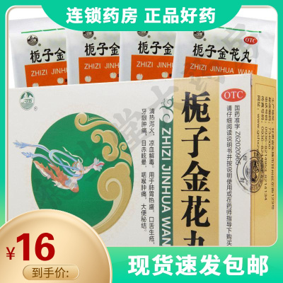 河西栀子金花丸9g*10袋/盒清热泻火凉血解毒用于肺胃热盛