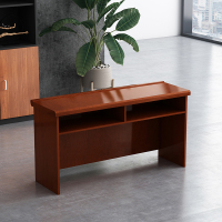 臻远 ZY-TZ-08长条桌木质贴皮油漆家具会议桌企业员工培训桌1.2m 红胡桃色