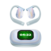 CLEER ARC 5运动版开放式AI蓝牙耳机,炫彩银