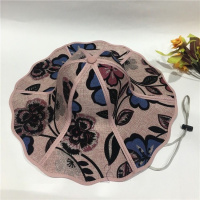 帽子男女夏季折叠帽六片扇子帽草帽遮阳帽农民太阳帽防晒帽